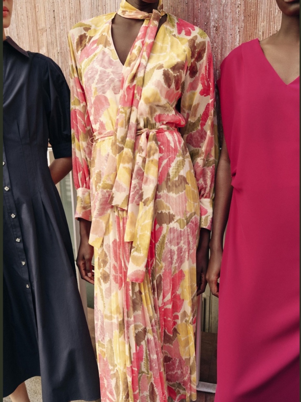 Zara Floral Print Bow Belt Tie Dress